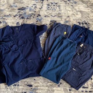 Navy blue scrubs